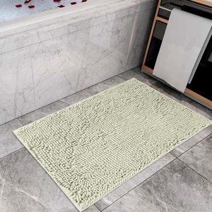Catalina Home Chenille Bath Mat 24 x 36 in (Lt. Grey) 100% Polyester
